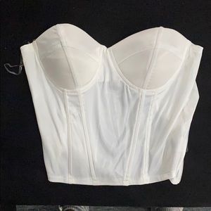 White strapless corset SMALL